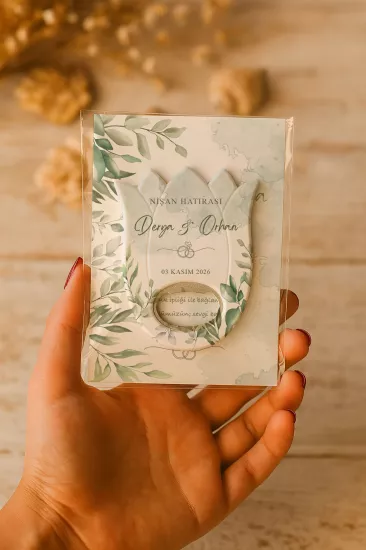 Kişiye Özel Lale Açacak Magnet | Söz, Nişan, Nikah, Düğün Hatırası