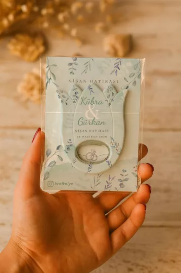 Kişiye Özel Lale Açacak Magnet | Söz, Nişan, Nikah, Düğün Hatırası