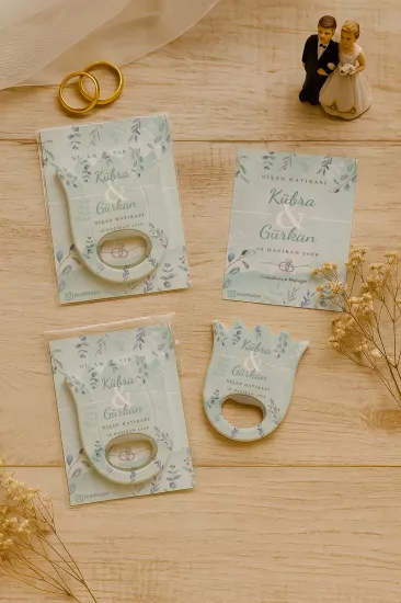 Kişiye Özel Lale Açacak Magnet | Söz, Nişan, Nikah, Düğün Hatırası