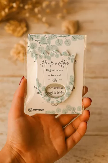 Kişiye Özel Lale Açacak Magnet | Söz, Nişan, Nikah, Düğün Hatırası