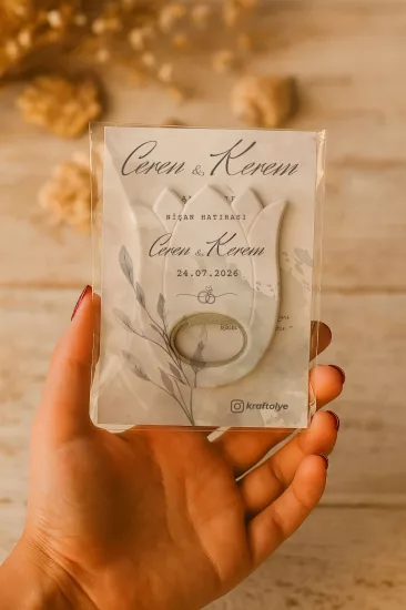 Kişiye Özel Lale Açacak Magnet | Söz, Nişan, Nikah, Düğün Hatırası