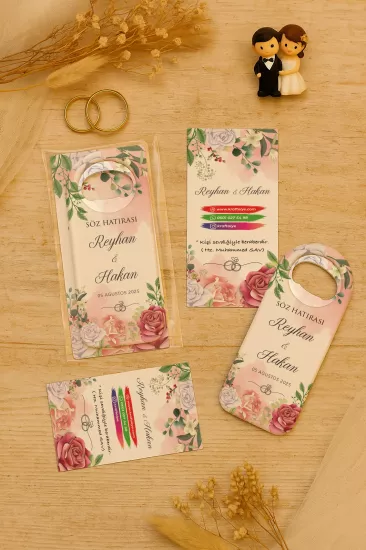 Jelatin Kartlı Uzun Açacak Magnet – Söz, Nişan, Kına, Nikah, Düğün Hediyelikleri