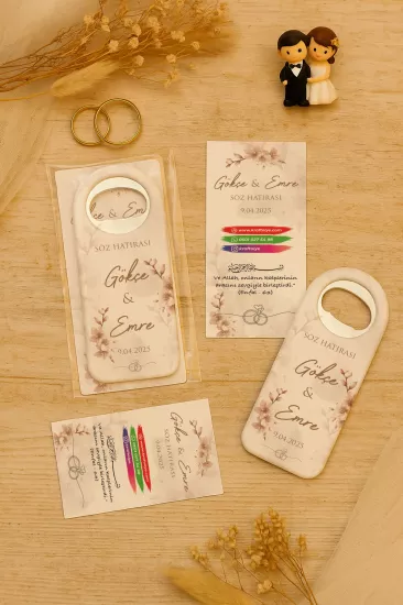 Jelatin Kartlı Uzun Açacak Magnet – Söz, Nişan, Kına, Nikah, Düğün Hediyelikleri