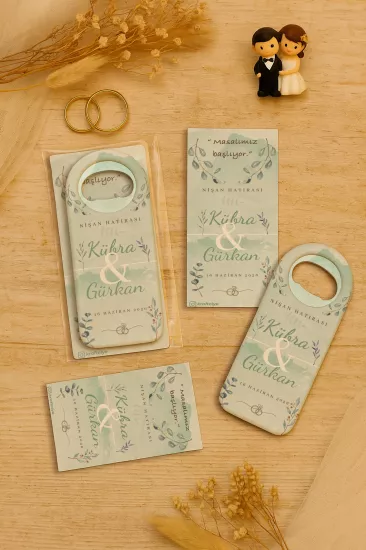 Jelatin Kartlı Uzun Açacak Magnet – Söz, Nişan, Kına, Nikah, Düğün Hediyelikleri
