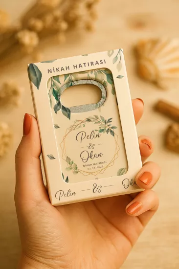 Kişiye Özel Söz, Kına, Nişan, Nikah, Düğün Hediyelik Kutulu Açacak Magnet