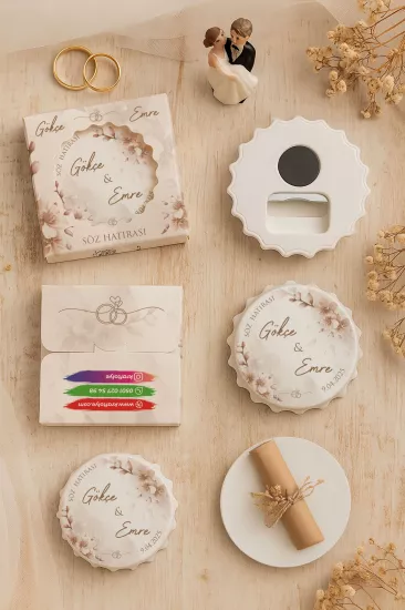 Söz Nişan Kına Nikah Düğün Hatırası – Kutulu Kapak Açacak Magnet