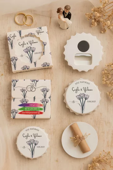 Söz Nişan Kına Nikah Düğün Hatırası – Kutulu Kapak Açacak Magnet