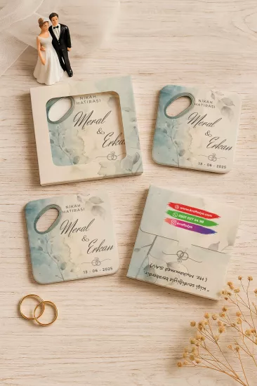 Kişiye Özel Kutulu Kare Açacak Magnet – Doğum Günü, Baby Shower ve Bebek Hediyelikleri