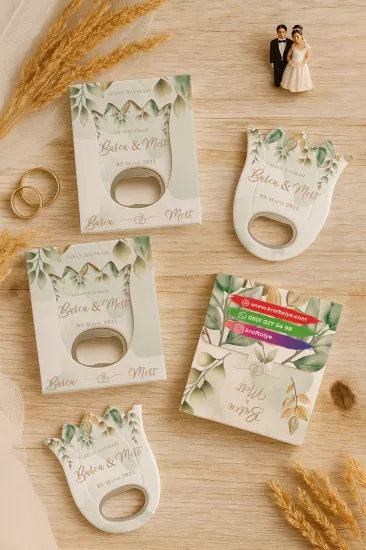 Söz Nişan Kına Nikah Düğün Hatırası Kutulu Lale Açacak Magnet