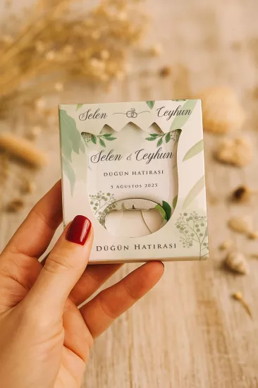 Söz Nişan Kına Nikah Düğün Hatırası Kutulu Lale Açacak Magnet