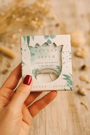 Söz Nişan Kına Nikah Düğün Hatırası Kutulu Lale Açacak Magnet