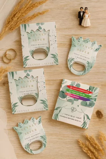 Söz Nişan Kına Nikah Düğün Hatırası Kutulu Lale Açacak Magnet