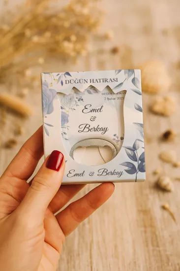Söz Nişan Kına Nikah Düğün Hatırası Kutulu Lale Açacak Magnet