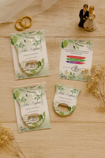 Kişiye Özel Lale Açacak Magnet | Söz, Nişan, Nikah, Düğün Hatırası