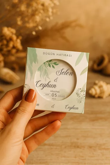 Söz Nişan Kına Nikah Düğün Hatırası Kutulu Metal Açacak Magnet