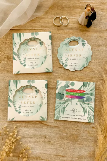 Kutulu Papatya Bardak Altlığı Açacak Magnet – Düğün Hediyeliği