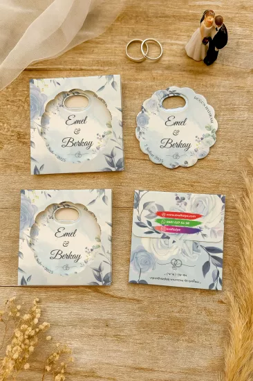 Kutulu Papatya Bardak Altlığı Açacak Magnet – Düğün Hediyeliği