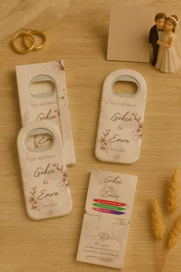 Kutulu Uzun Açacak Magnet – Söz, Nişan, Kına, Nikah, Düğün Hediyelikleri