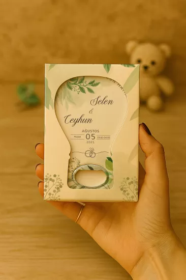 Söz Nişan Nikah Düğün Hediyeliği Mühürlü Kutulu Balon Açacak Magnet