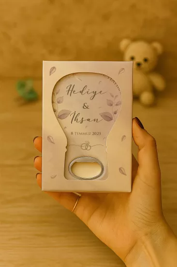 Söz Nişan Nikah Düğün Hediyeliği Mühürlü Kutulu Balon Açacak Magnet
