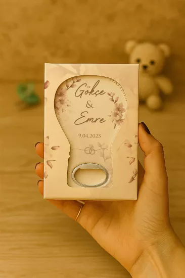Söz Nişan Nikah Düğün Hediyeliği Mühürlü Kutulu Balon Açacak Magnet