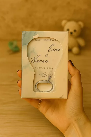 Söz Nişan Nikah Düğün Hediyeliği Mühürlü Kutulu Balon Açacak Magnet
