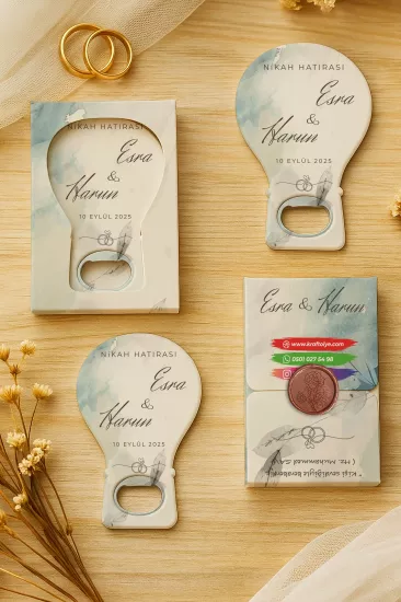 Söz Nişan Nikah Düğün Hediyeliği Mühürlü Kutulu Balon Açacak Magnet