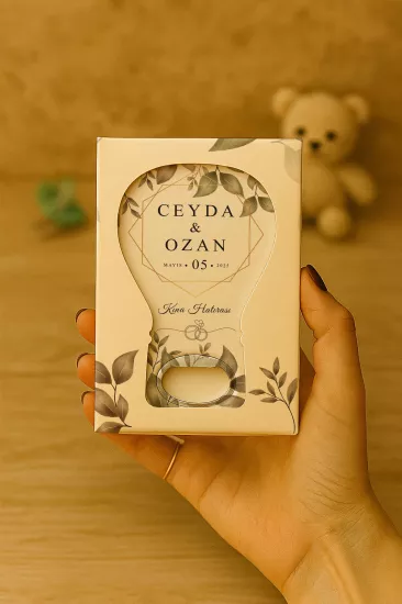 Söz Nişan Nikah Düğün Hediyeliği Mühürlü Kutulu Balon Açacak Magnet