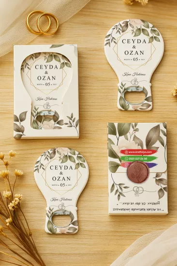 Söz Nişan Nikah Düğün Hediyeliği Mühürlü Kutulu Balon Açacak Magnet