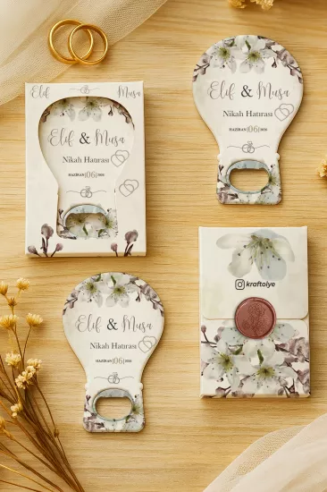 Söz Nişan Nikah Düğün Hediyeliği Mühürlü Kutulu Balon Açacak Magnet