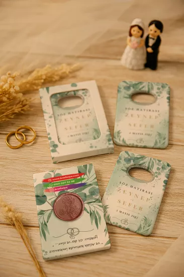 Mühürlü Kutulu Açacak Magnet | Söz, Nişan, Kına, Nikah ve Düğün Hediyelikleri