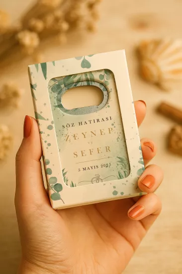 Mühürlü Kutulu Açacak Magnet | Söz, Nişan, Kına, Nikah ve Düğün Hediyelikleri