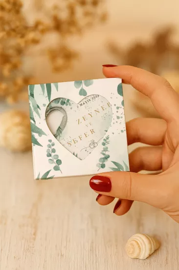 Mühürlü Kutulu Kalp Açacak Magnet – Söz, Nişan, Kına ve Düğün Hediyelikleri