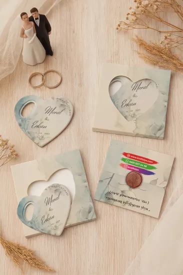 Mühürlü Kutulu Kalp Açacak Magnet – Söz, Nişan, Kına ve Düğün Hediyelikleri