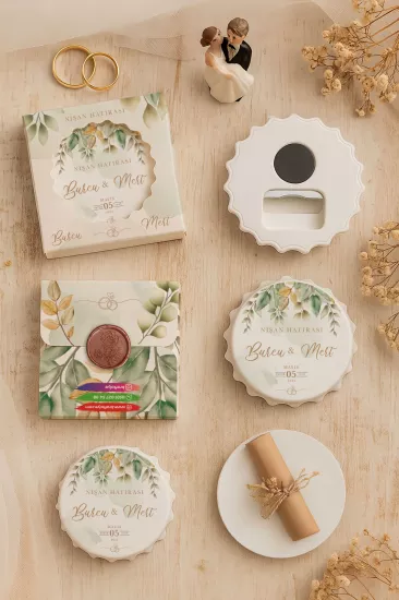 Mühürlü Kutulu Kapak Açacak Magnet – Söz, Nişan, Kına, Nikah, Düğün Hediyelik