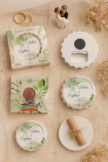 Mühürlü Kutulu Kapak Açacak Magnet – Söz, Nişan, Kına, Nikah, Düğün Hediyelik