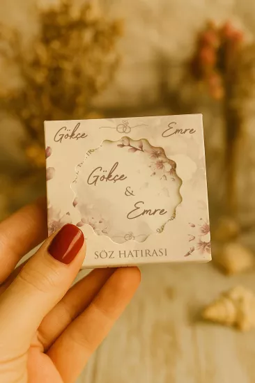 Mühürlü Kutulu Kapak Açacak Magnet – Söz, Nişan, Kına, Nikah, Düğün Hediyelik