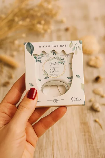 Söz Nişan Kına Nikah Düğün Hatırası Mühürlü Lale Açacak Magnet