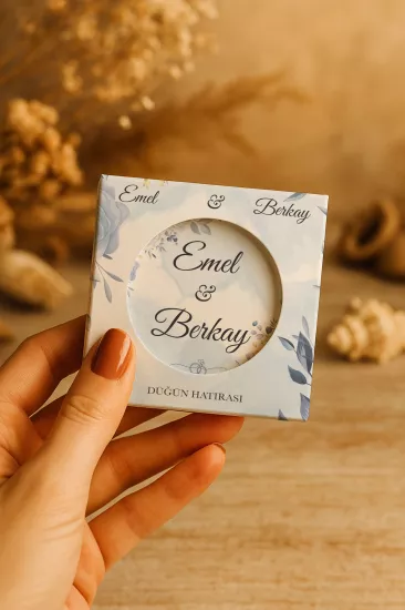 Mühürlü Kutulu Söz Nişan Kına Nikah Düğün Hatırası Metal Açacak Magnet