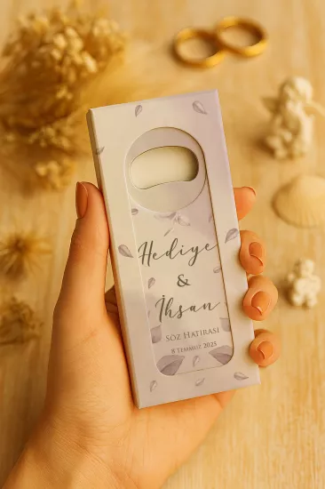 Mühürlü Kutulu Uzun Açacak Magnet – Söz, Nişan, Kına, Nikah, Düğün Hediyelikleri