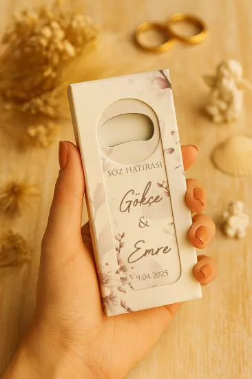 Mühürlü Kutulu Uzun Açacak Magnet – Söz, Nişan, Kına, Nikah, Düğün Hediyelikleri