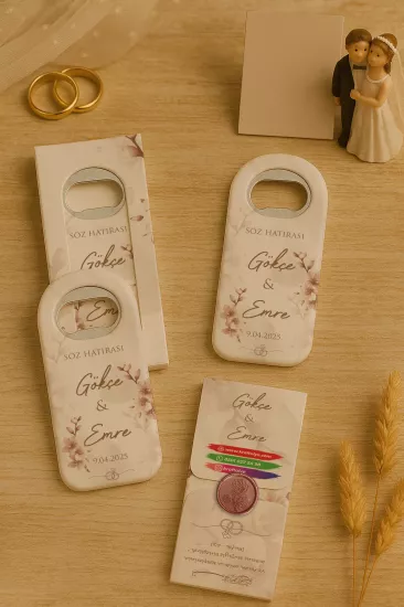 Mühürlü Kutulu Uzun Açacak Magnet – Söz, Nişan, Kına, Nikah, Düğün Hediyelikleri