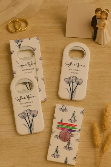 Mühürlü Kutulu Uzun Açacak Magnet – Söz, Nişan, Kına, Nikah, Düğün Hediyelikleri