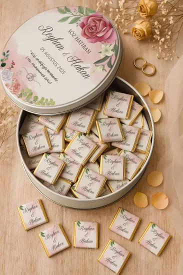 Kişiye Özel Düğün Çikolataları | Söz – Nişan – Kına – Nikah – Düğün Hediyesi