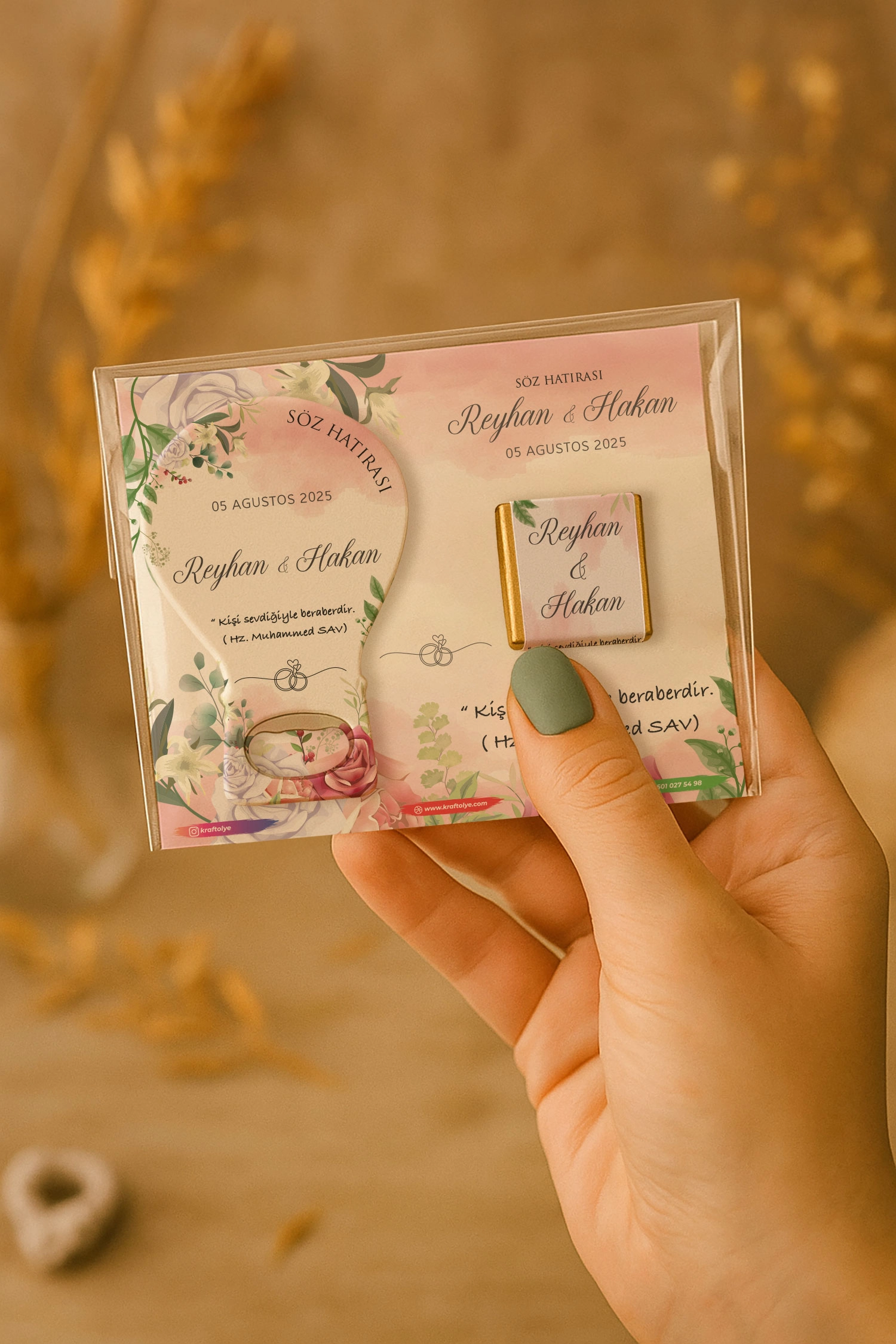 Söz Nişan Kına Nikah Düğün Hatırası Çikolatalı Balon Açacak Magnet