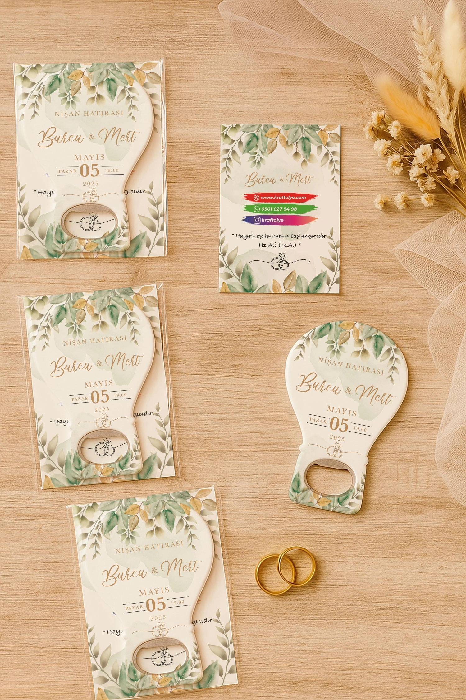 Söz Nişan Kına Nikah Düğün Hatırası Kartlı Balon Açacak Magnet