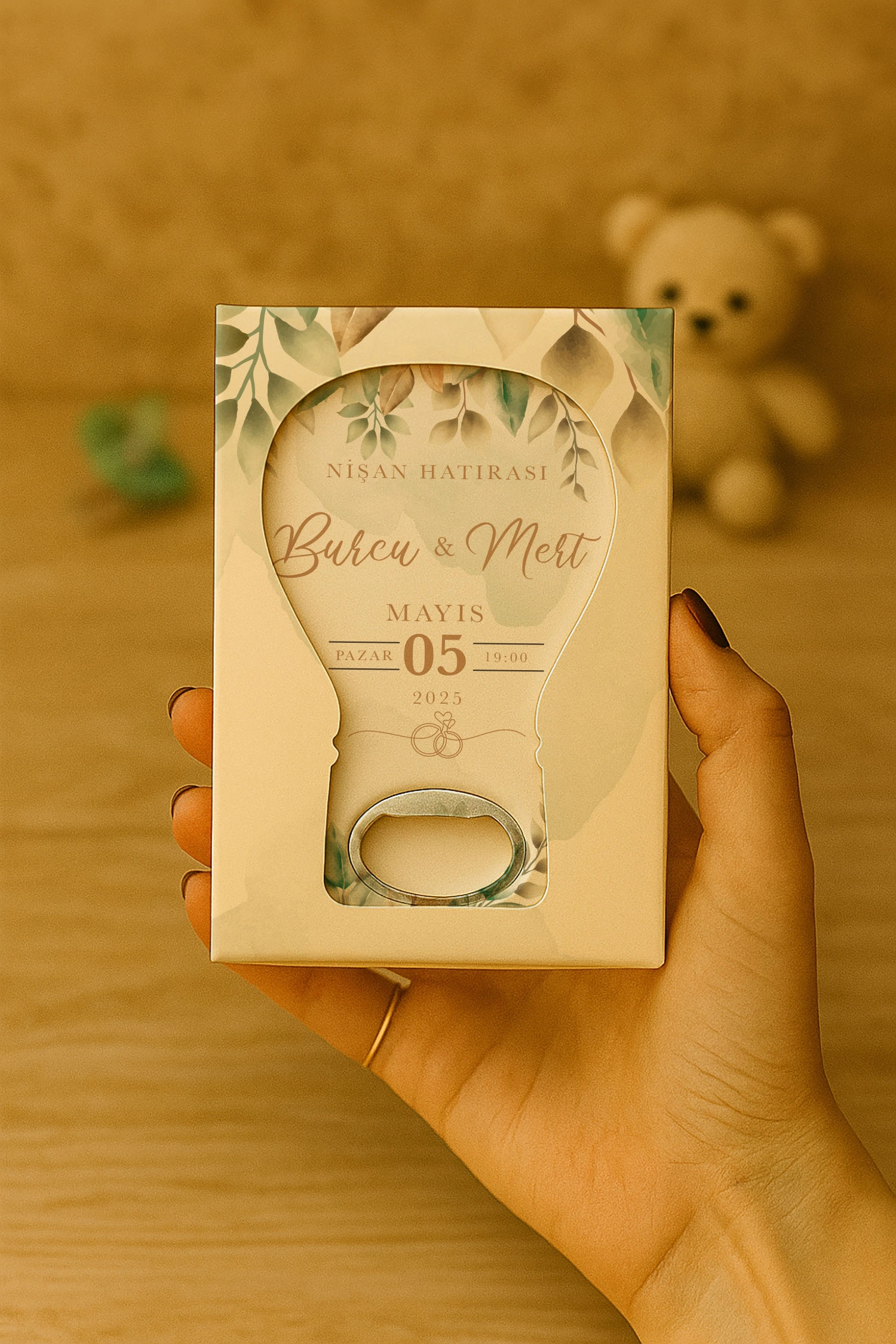 Söz Nişan Kına Nikah Düğün Hatırası Mühürlü Balon Açacak Magnet