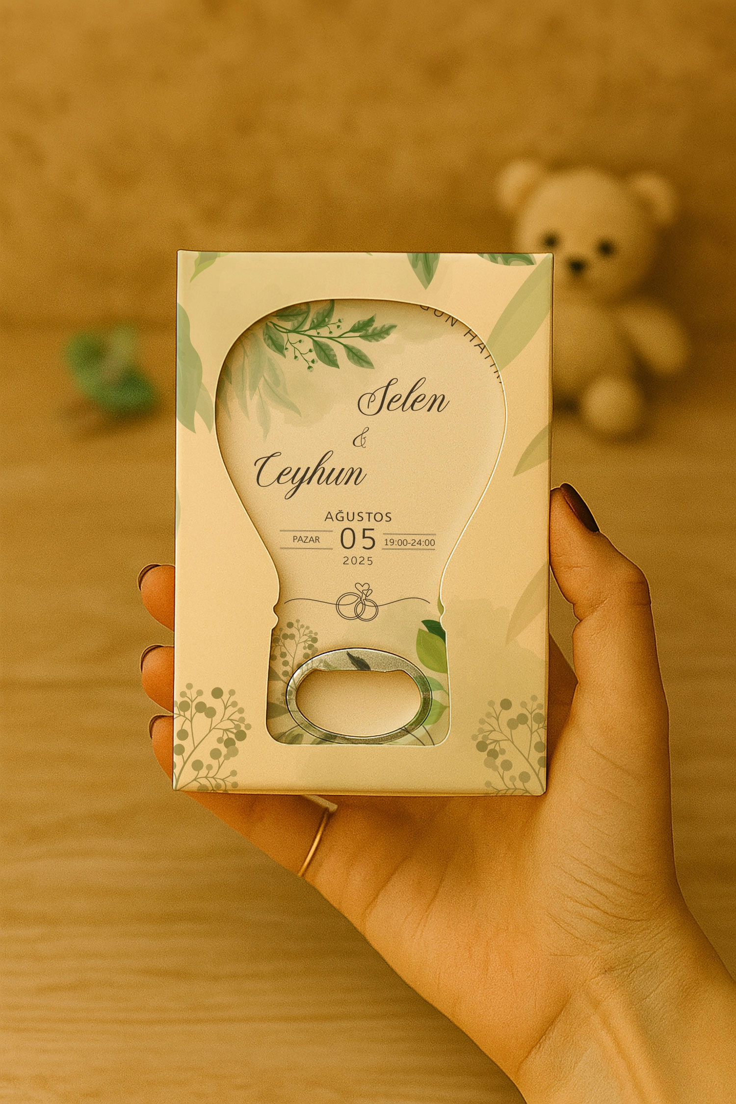 Söz Nişan Kına Nikah Düğün Hatırası Mühürlü Balon Açacak Magnet