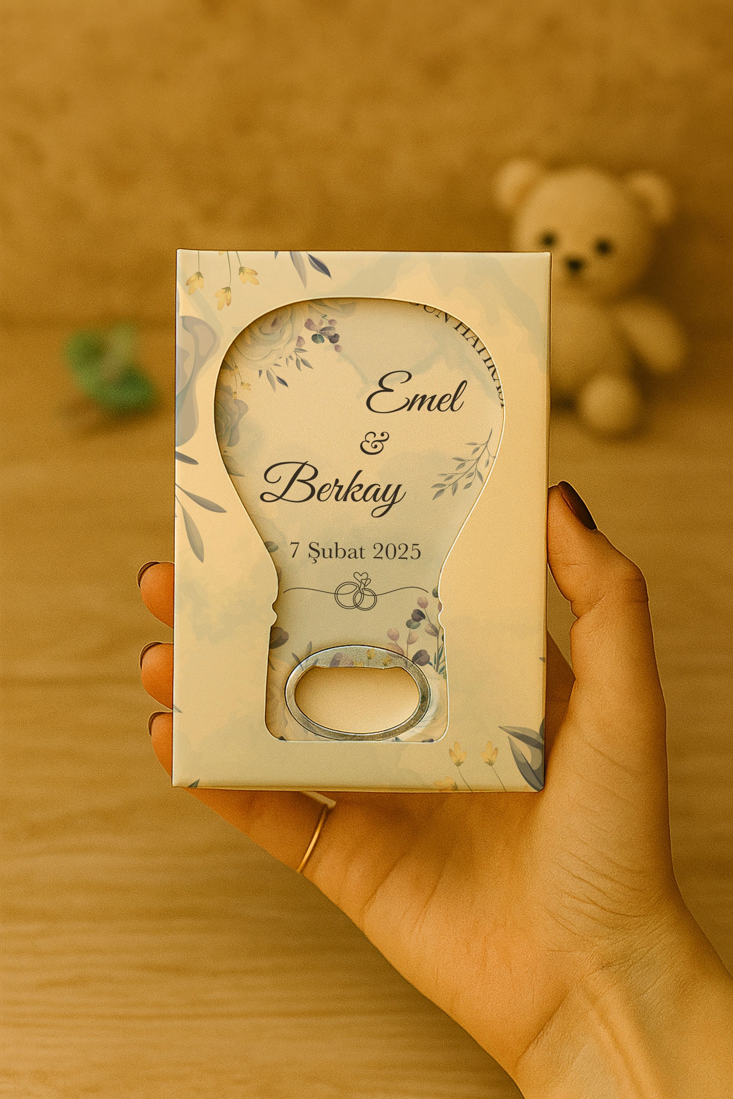 Söz Nişan Kına Nikah Düğün Hatırası Mühürlü Balon Açacak Magnet