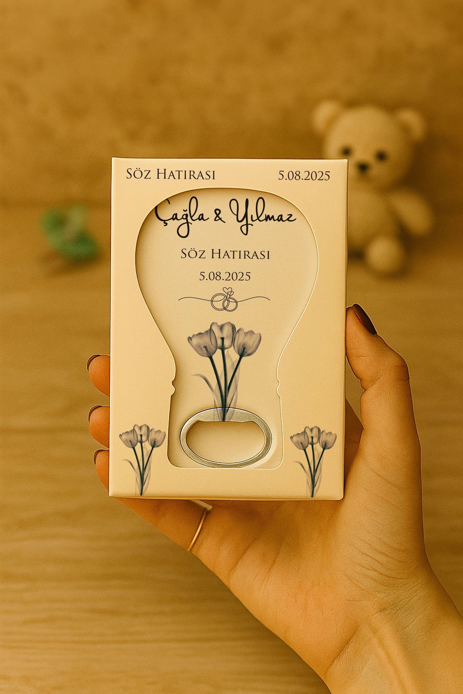 Söz Nişan Kına Nikah Düğün Hatırası Mühürlü Balon Açacak Magnet